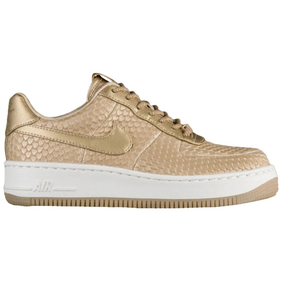 Nike Shoes - Nike Air Force 1 (AirForce One) Gold Anaconda